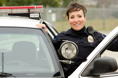 Foto smiling officer
