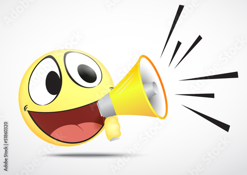Emoticon with speaker