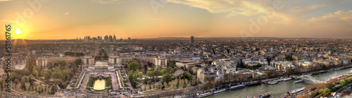 Paris Panorama at sunset #51861765
