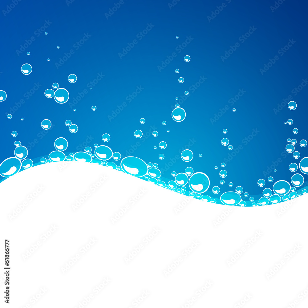 Vector Illustration of an Abstract Water Background