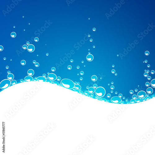 Vector Illustration of an Abstract Water Background