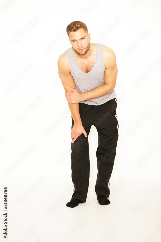 Fototapeta premium attraktiver sportlicher Mann