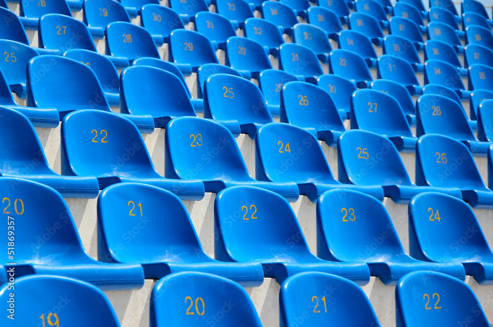 Naklejka premium Seats in a stadium