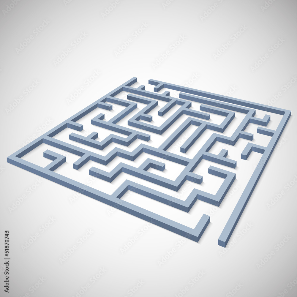 Maze concept for your business presentation Maze concept for your business presentation