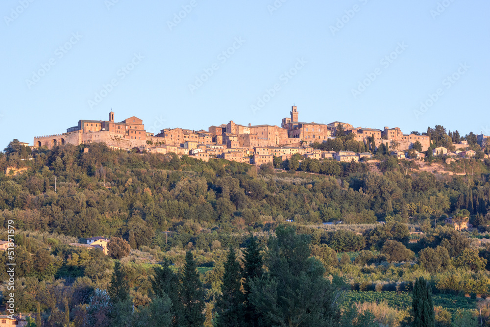 Panorama of Montepulciano, Tuscany, Italy
