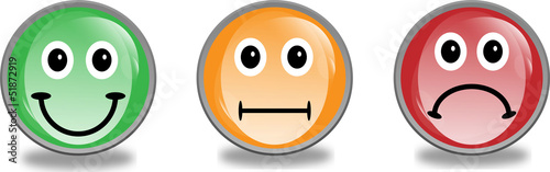 3d emotional smiley vectors