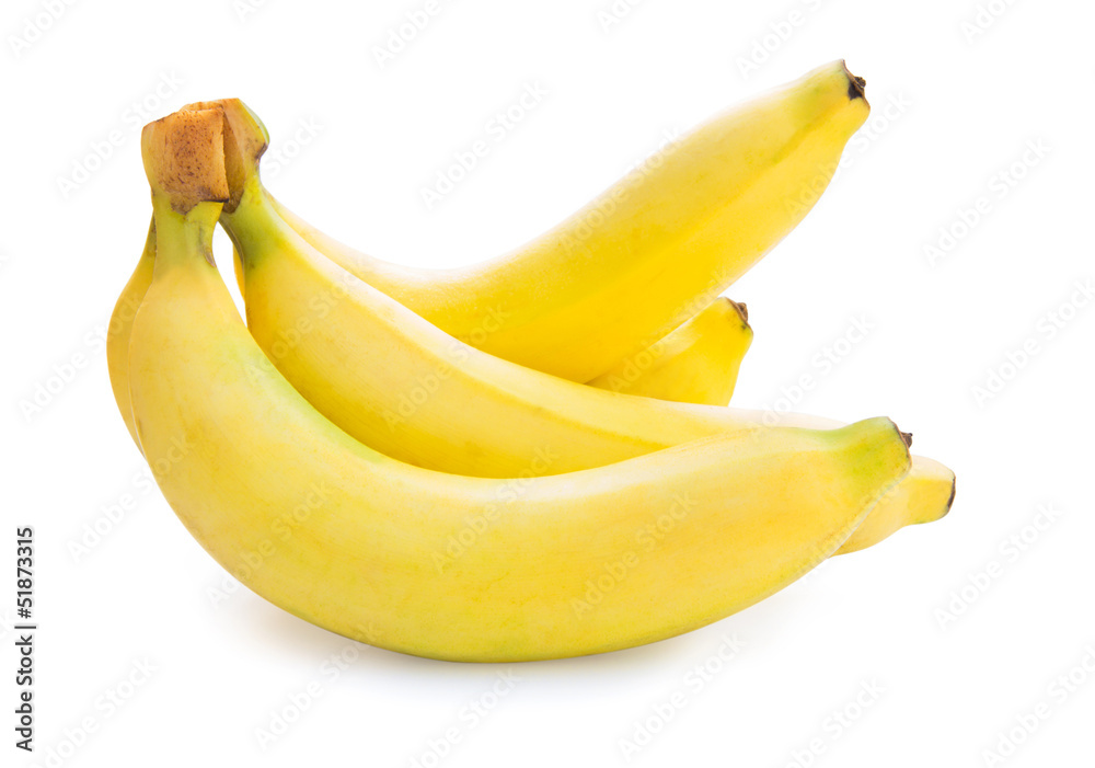 Fresh ripe bananas bunch Fresh ripe bananas bunch