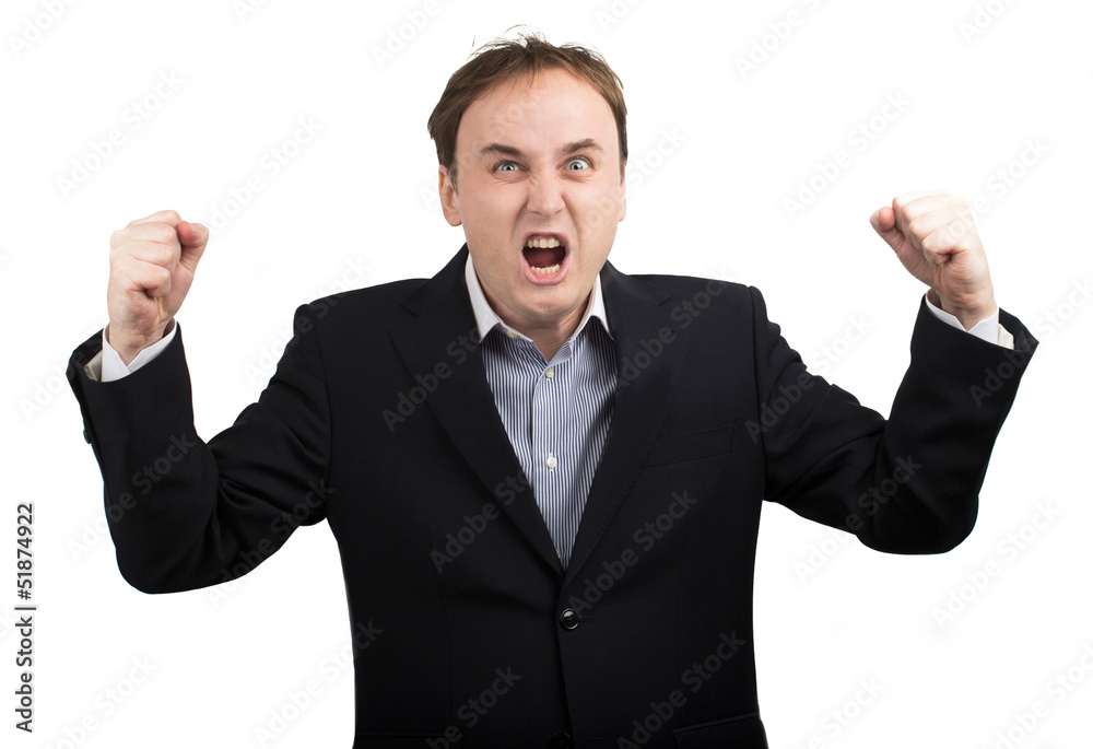 angry businessman