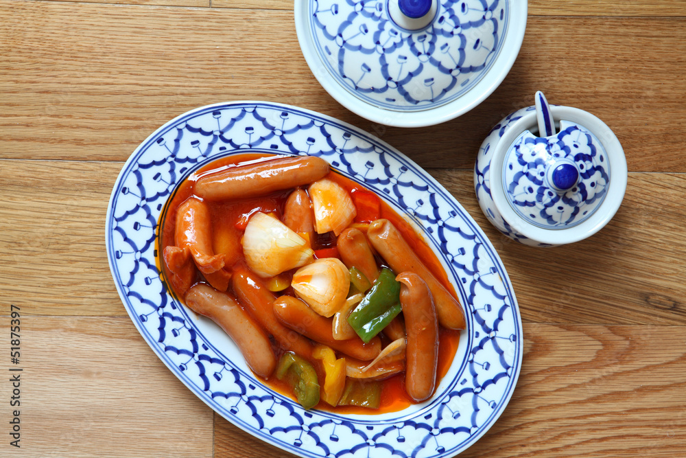 Sweet and Sour Sausages