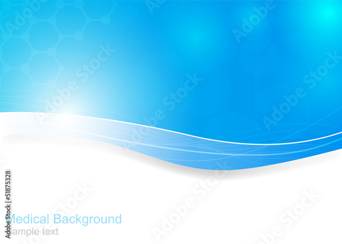 Abstract molecules medical background