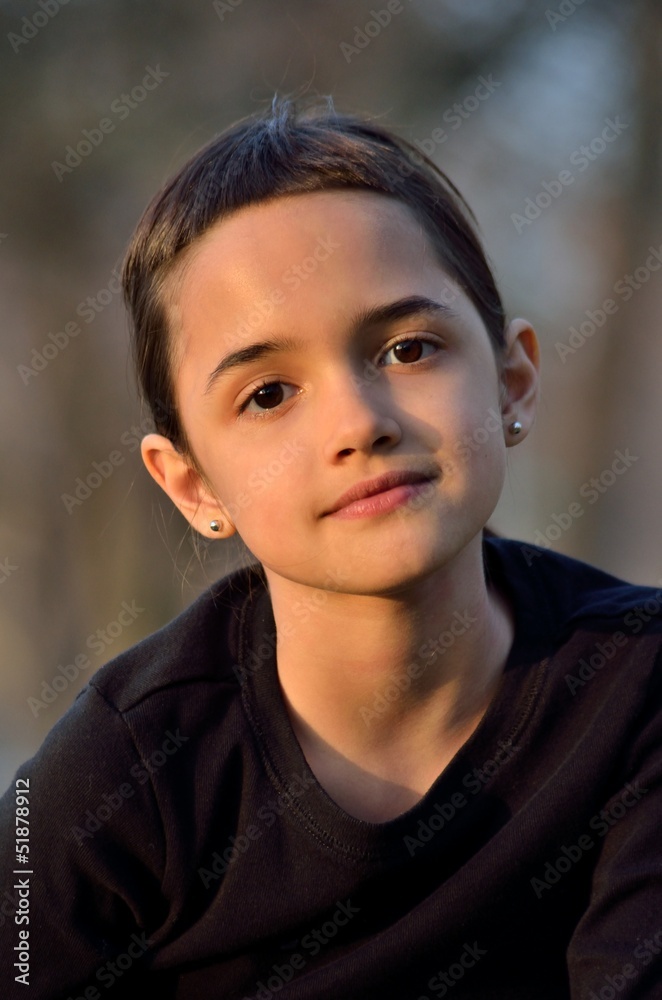 Pretty Hispanic Little Girl Pretty Hispanic Little Girl