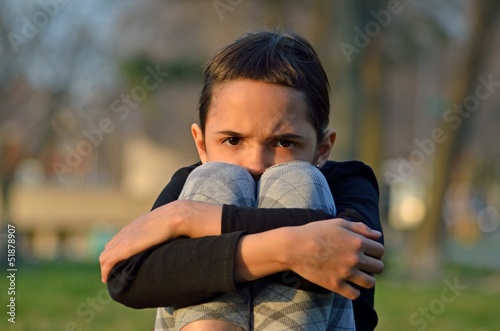 Depressed Little Girl