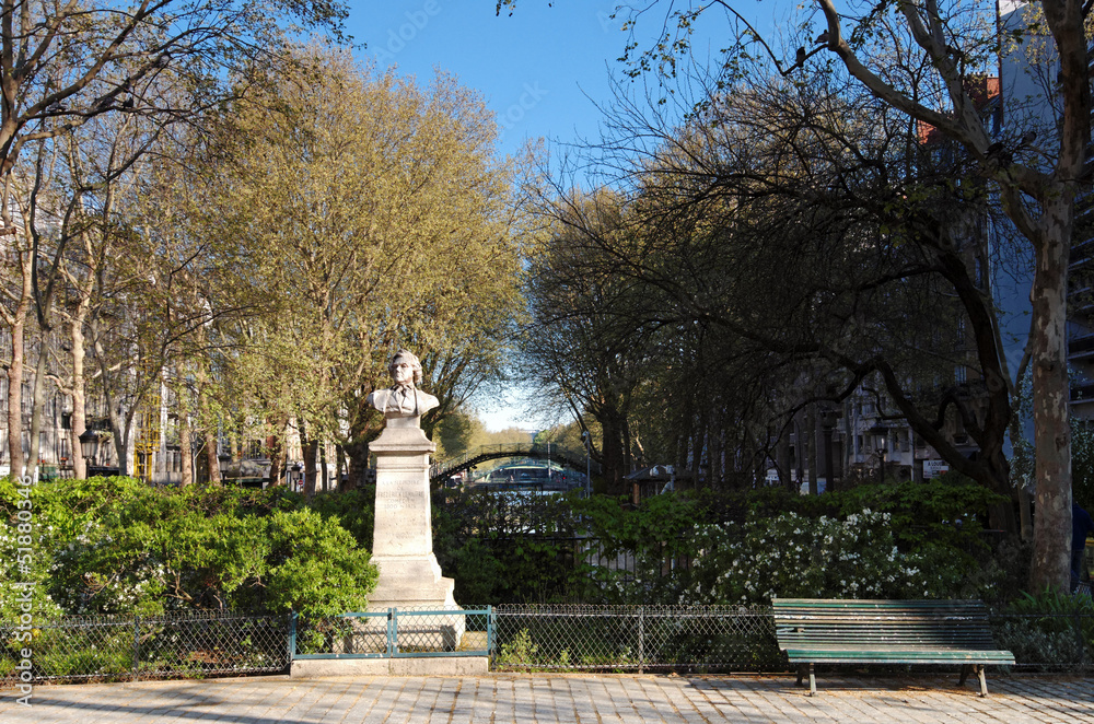 Fototapeta premium Paris, canal Saint Martin