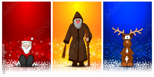 hintergrund xmas nikolaus krampus rentier I