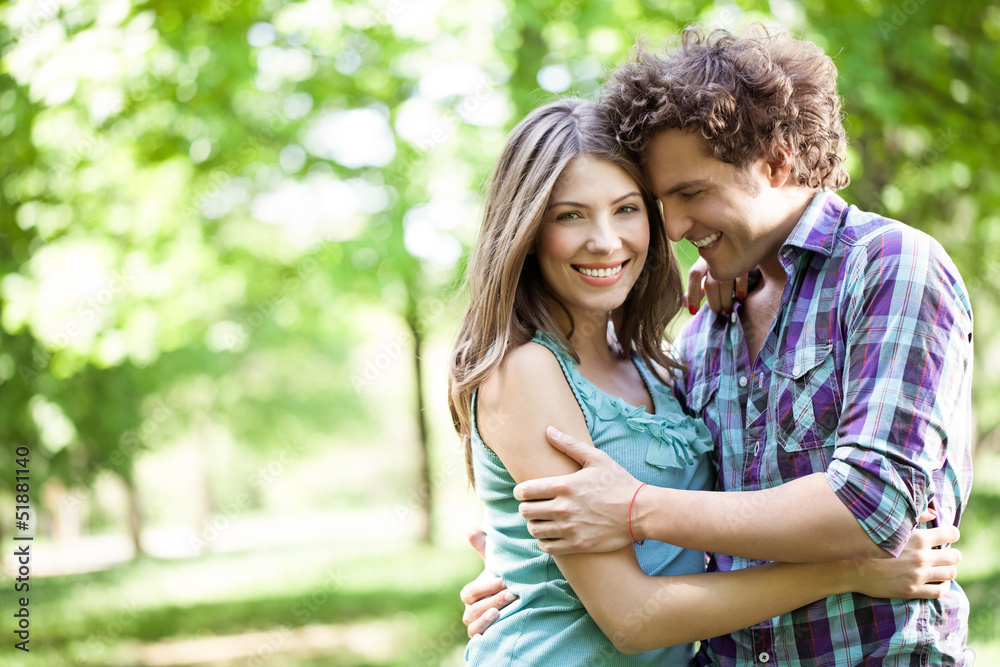 Fototapeta premium Couple in Love Outdoors