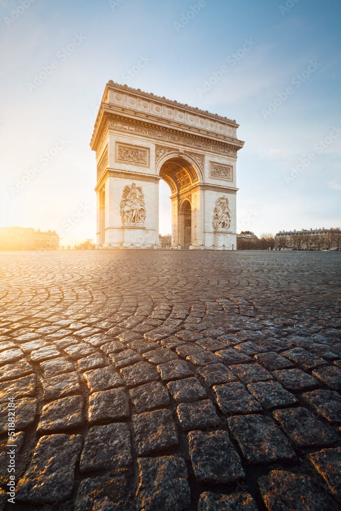 Obraz premium Arc de Triomphe Paryż Francja