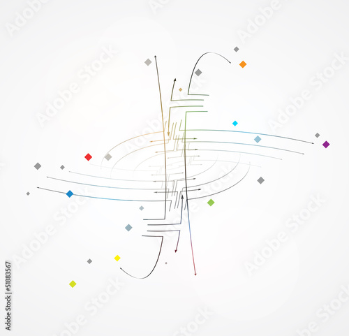 abstract futuristic fade computer technology business background