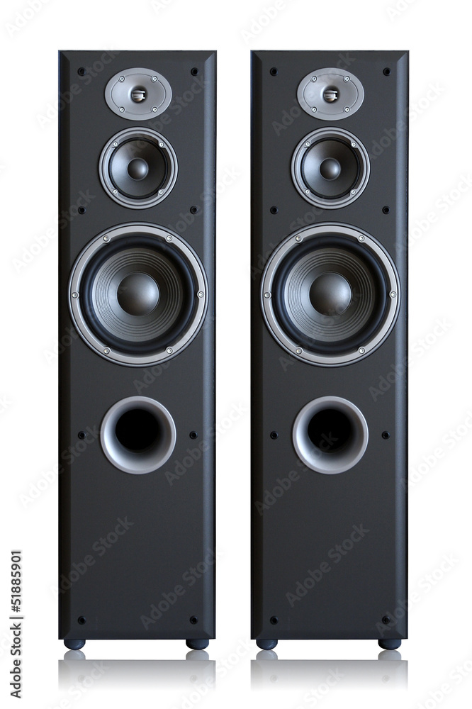 Acoustic system isolated vertically Acoustic system isolated vertically