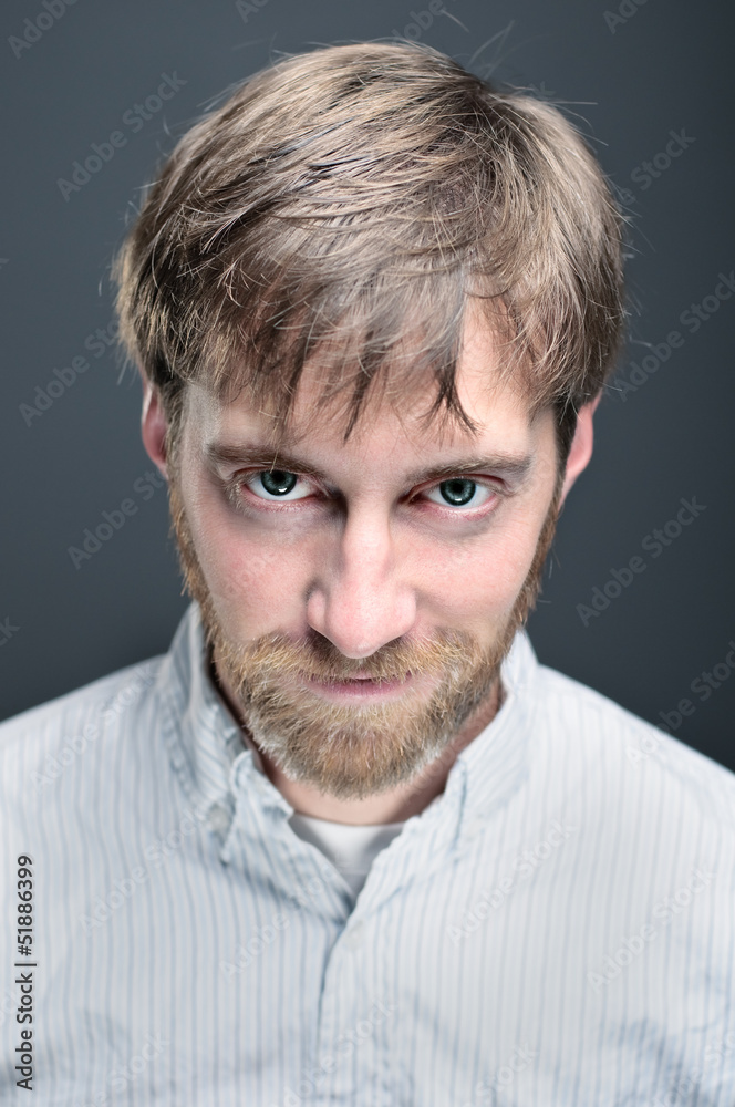 Caucasian Man With Dark Thoughts Caucasian Man With Dark Thoughts