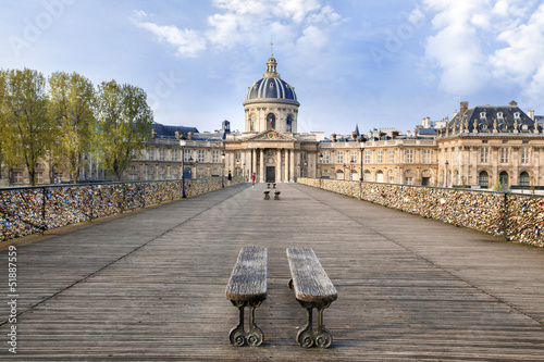 Obraz na płótnie Paris Pont des arts Institut de France w salonie