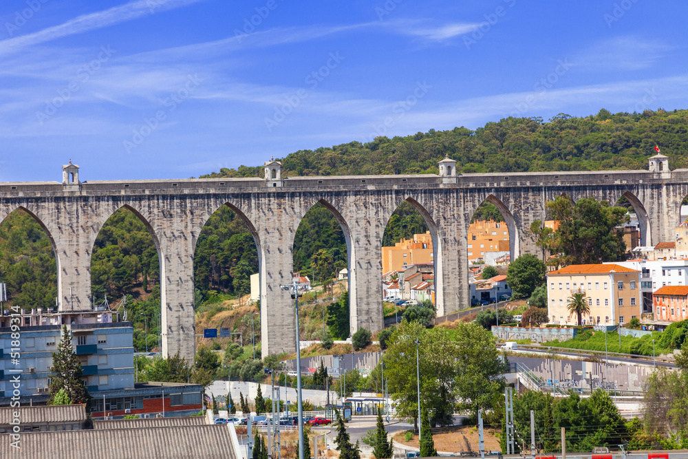 Naklejka premium Lisbon aqueduct, Portugal