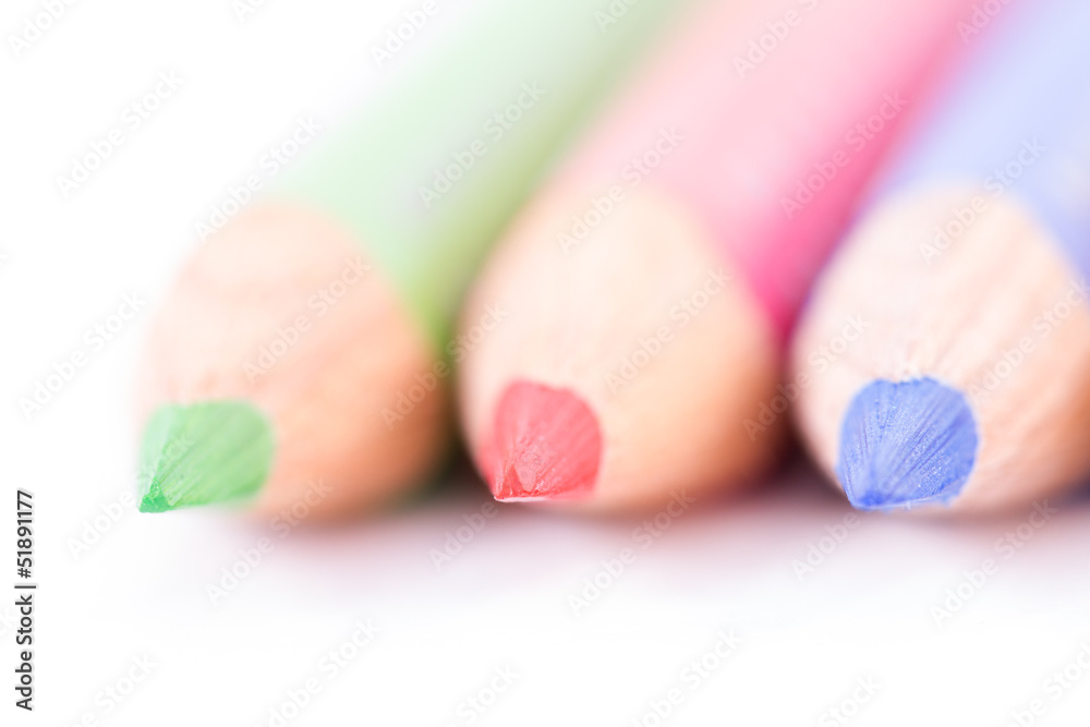 Colorful Illustration Pencils Points Colorful Illustration Pencils Points