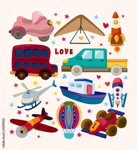 set of transport icons