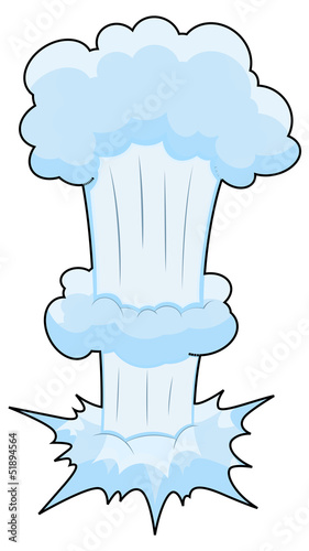 Comic Bomb Explosion Vector Illustration