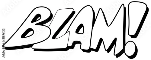 Blam - Comic Expression Vector Text