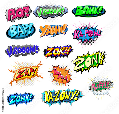 Explosive Funny Comic Expression Vector Text
