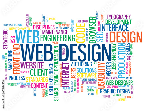 "WEB DESIGN" Tag Cloud (internet website homepage graphics user)