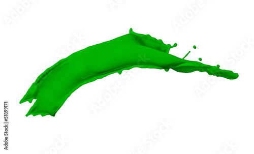 green paint splash