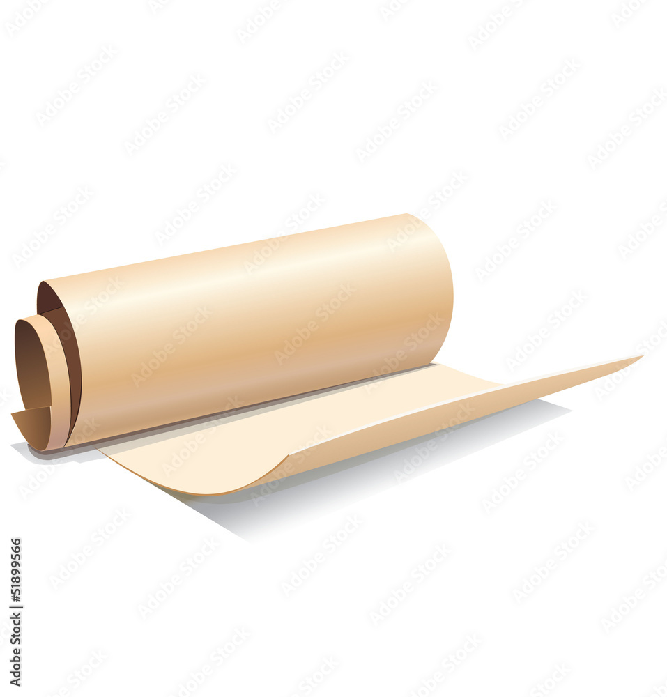 Ancient paper roll icon Stock Vector | Adobe Stock