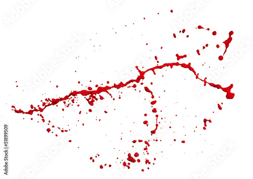 red paint splash
