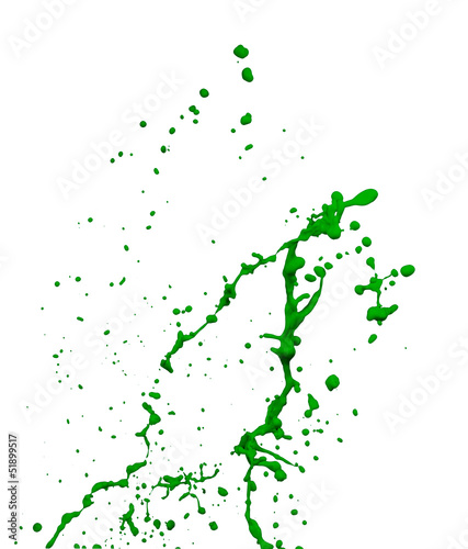 green paint splash