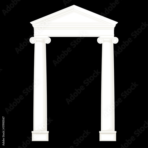classic columns ,vector drawing