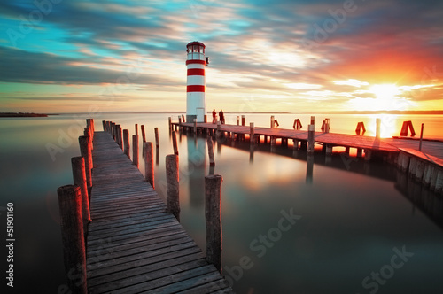 Fotografie Lighthouse - Lake in Austria