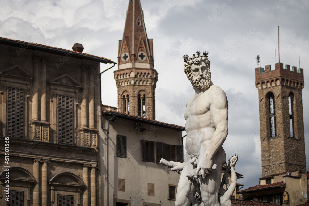 Statua a Firenze toscana italia