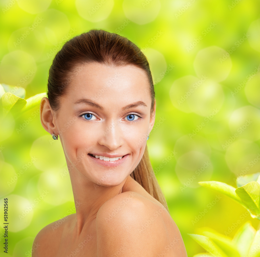 Spring and smiling beauty Spring and smiling beauty