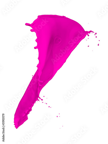 magenta paint splash