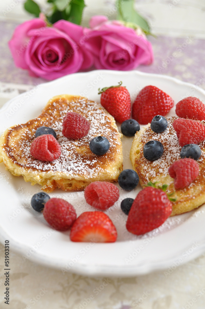 Heart shaped pancake Heart shaped pancake