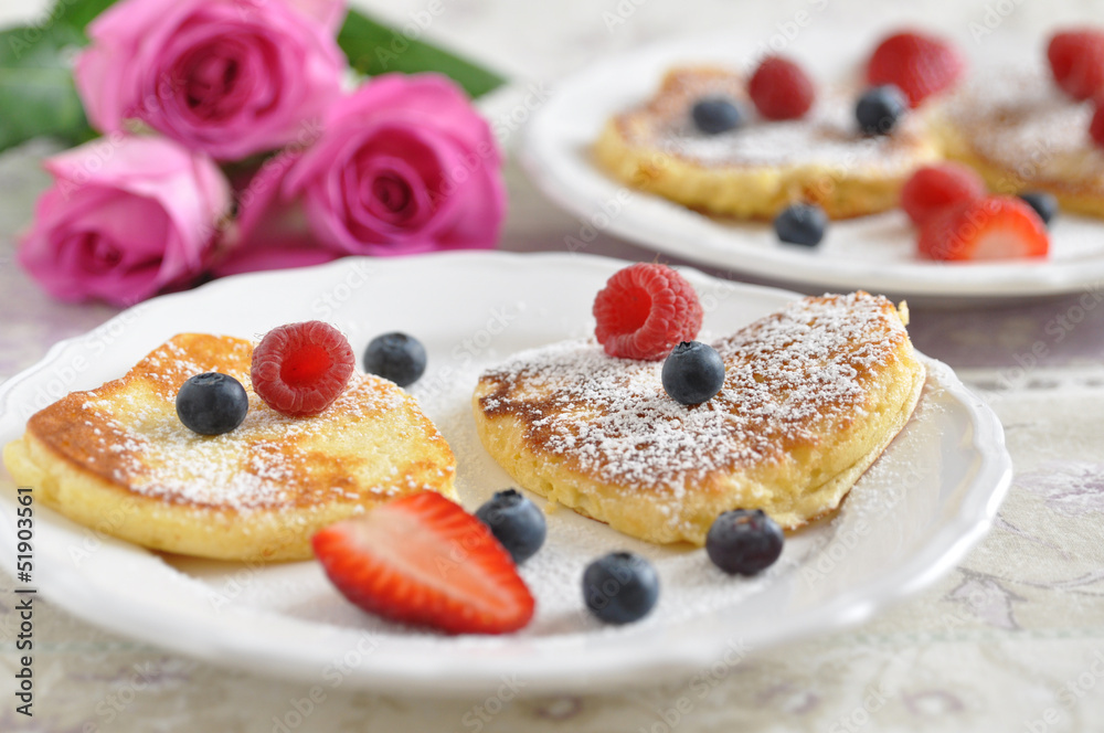 Heart shaped pancake Heart shaped pancake