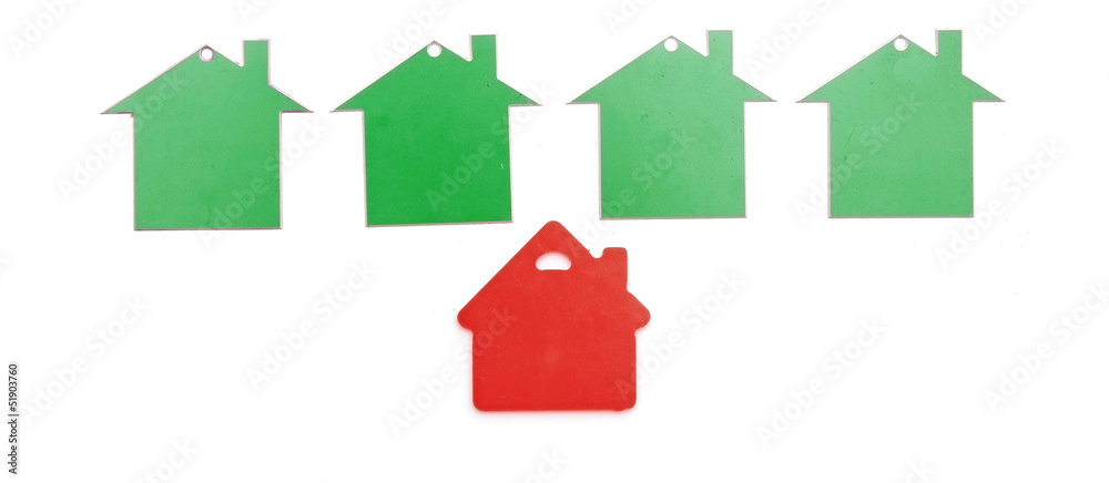 real estate sign isolated on white background. real estate sign isolated on white background.