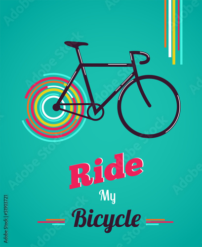 Bicycle vintage style poster
