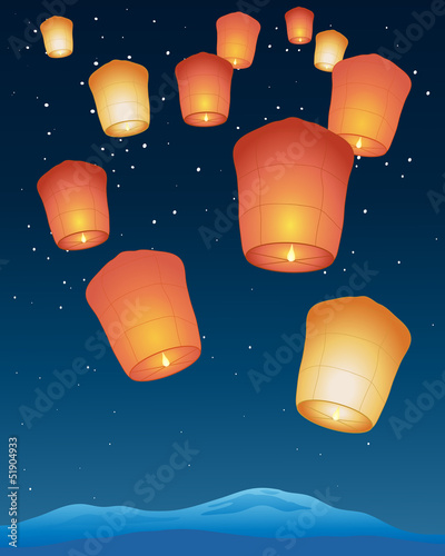 sky lanterns