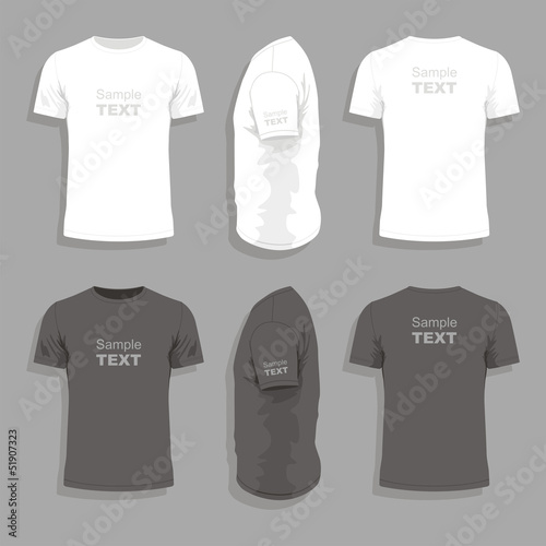 Men's t-shirt design template photo