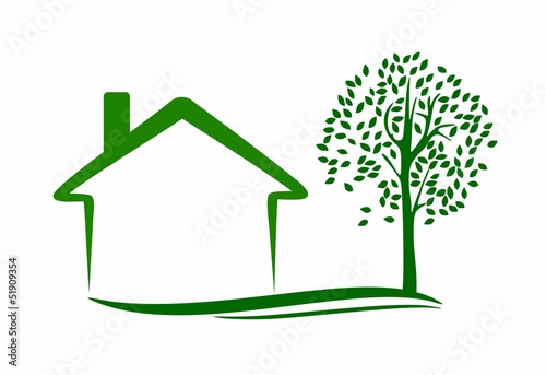 green house and tree