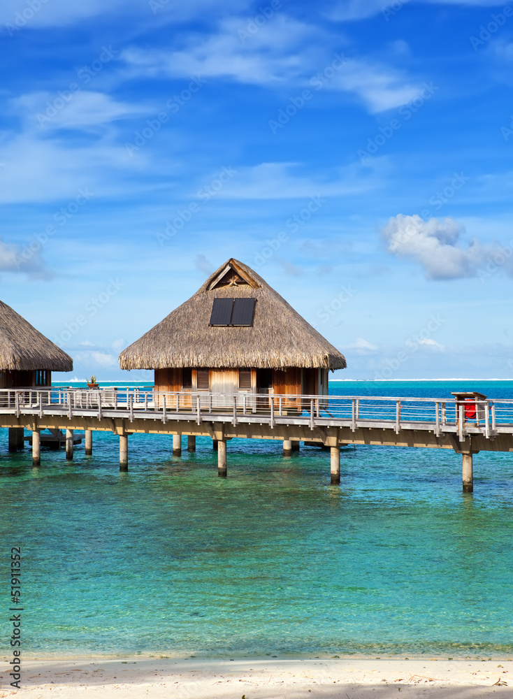 house on piles on water