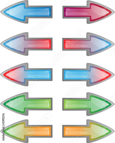 shiny 3d temperatur change arrows