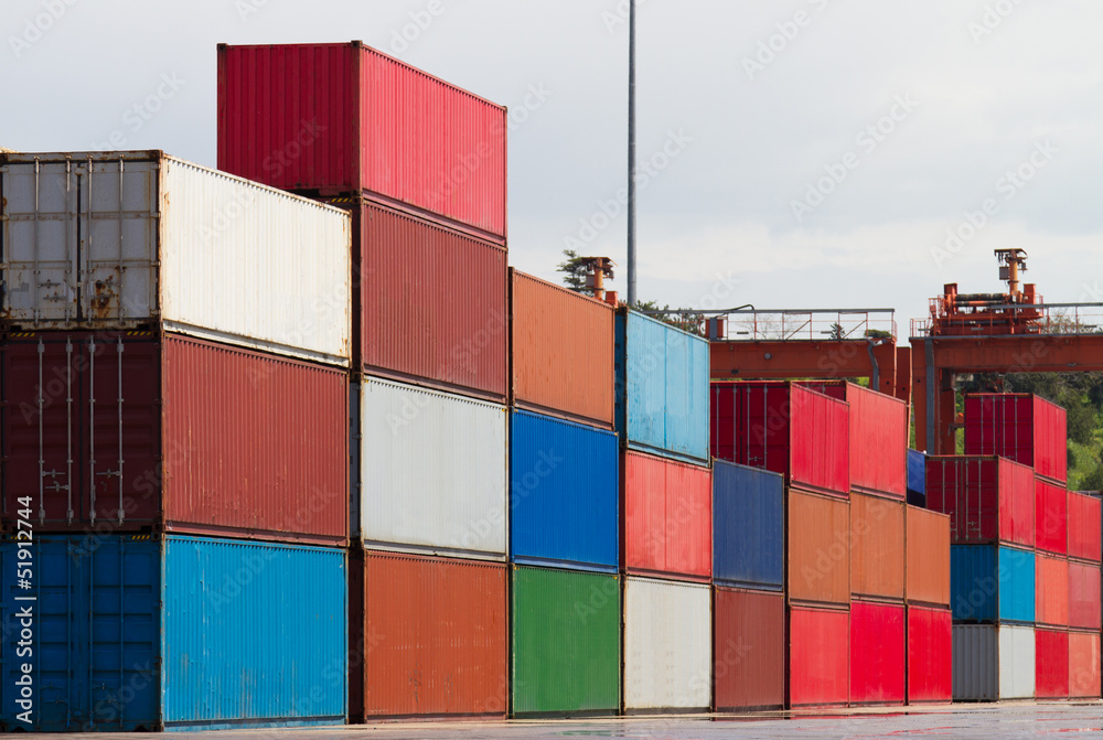 Fototapeta premium Containers
